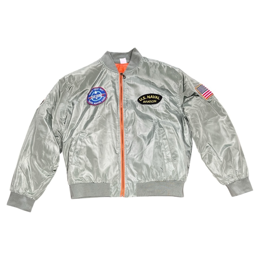 Spirit Halloween Top Gun Maverick Bomber Jacket Green Mens XL Streetwear